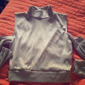 Boohoo longsleeve crop top